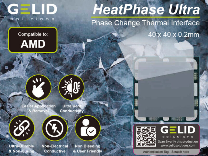 GELID HeatPhase Ultra 2: a new generation of thermal pads instead of paste